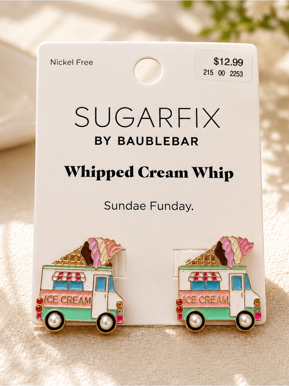 New Sugarfix by Baublebar Nickelfree Goldtone Ice Cream